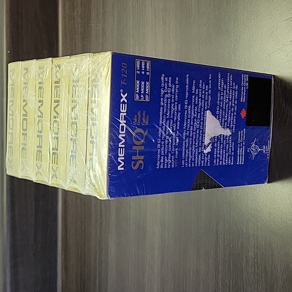 6 Sealed Memorex T-120 HS Blank VHS Tapes 6 Hours Video Cassettes New Old Stock - Picture 4 of 4